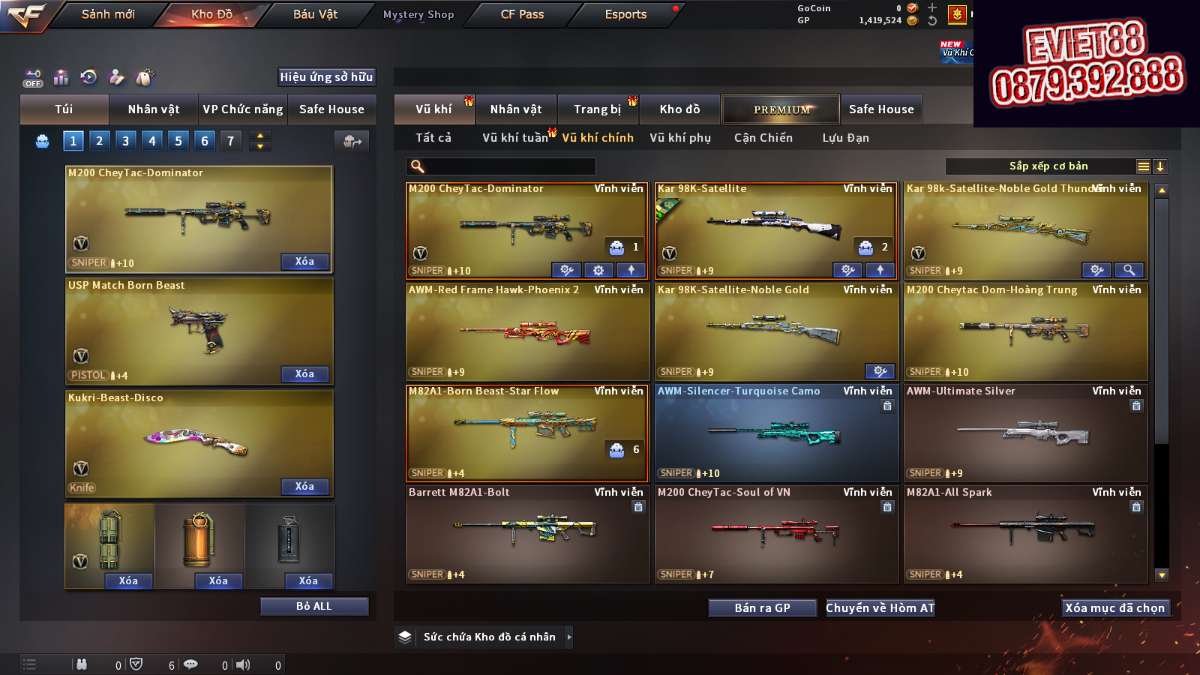 shop acc cf uy tin gia re
